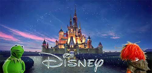 Disney logo with kermit and animal