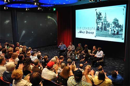 Disney author and historian Jeff Kurtti served as moderator of the "Our Grandpa, Walt Disney" panel. Photo courtesy of the Walt Disney Family Foundation
