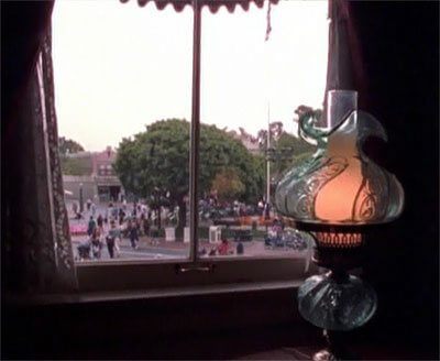 The view out into Disneyland Park from inside Walt's apartment. Copyright Disney Enterprises, Inc. All rights reserved