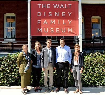 Walt's grandchildren outside of the Walt Disney Family Museum. Image courtesy of the Walt Disney Family Foundation