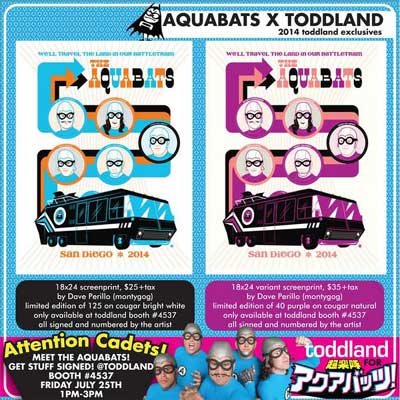 When it comes to creating Aquabats merch for SDCC, Toddland always