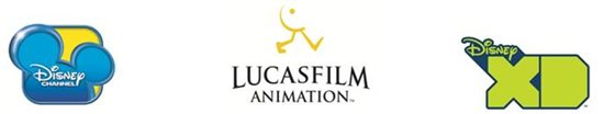 Disney Channel logo, Lucasfilm Animation Logo, Disney XD Logo
