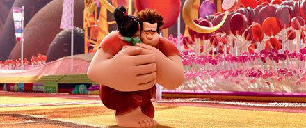 Venelope and Wreck-it Ralph bond when Ralph game hops to Sugar Rush