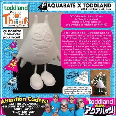 When it comes to creating Aquabats merch for SDCC, Toddland always