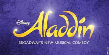 Logo for Disney Aladdin Broadway's New Musical Comedy