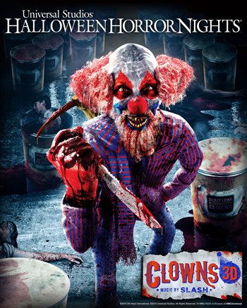 Universal Studios Halloween Horror Night Slash Clown