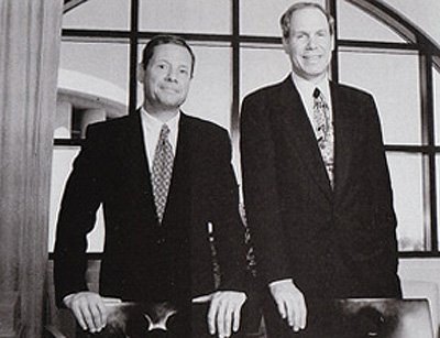 Mike Ovitz and Michael Eisner Disney 1995