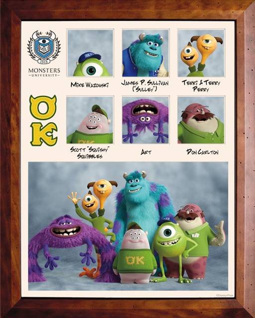 Monsters University Monster poster