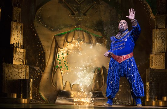 James Monroe Iglehart as the Genie in Disney's Aladdin Broadways' Newest Musical Comedy
