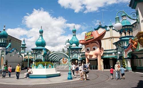 Toy Story Mania ride in the American Waterfront area of Tokyo Disney Sea