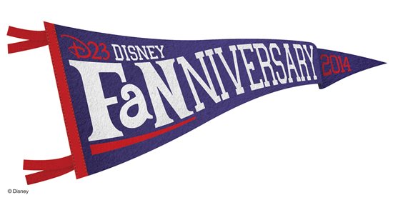 D23 Disney Fanniversary pennant logo