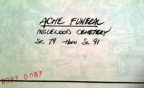 Acme Funeral Title Card